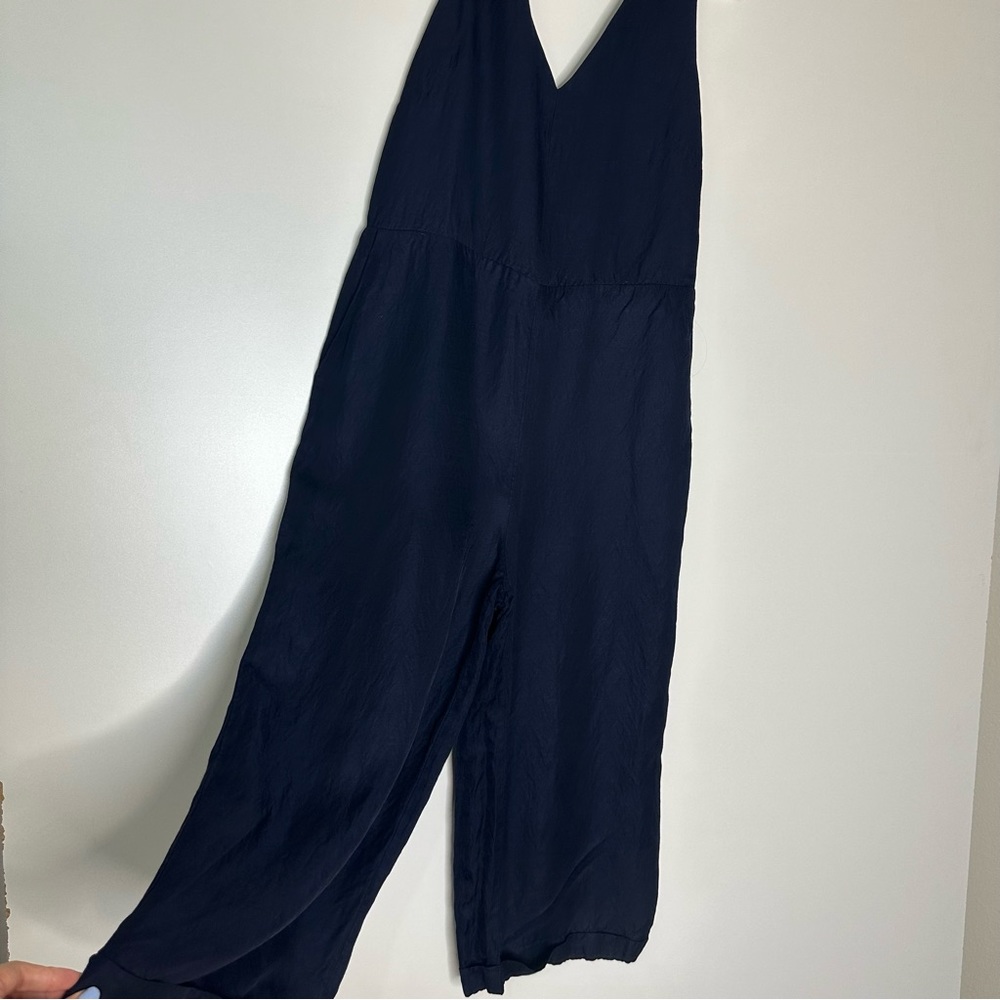 Banana Republic jumpsuit back tie linen blend - Picture 14 of 16
